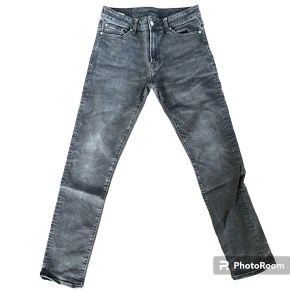 American Eagle Next Level Flex Jeans Black Grey Slim‎ Classic Straight 30x32
